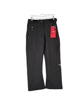 Womens CB Sports Black Softshell Ski Pants Polyester Blend Waterproof Size M